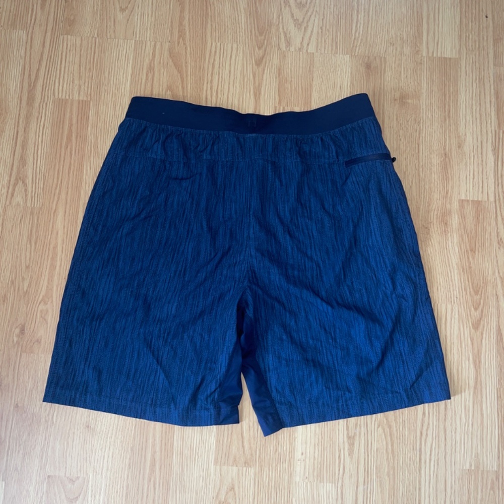 GAIAM Mens Navy Blue Pull On Stretch Waist Athletic Shorts Size Large - Picture 5 of 7